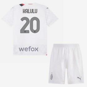 Jalkapallo Pelipaidat/Peliasut AC Milan Kalulu 20 Lasten Vieraspelipaita 2023-24